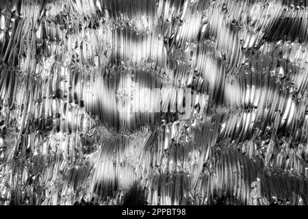 Wrinkled aluminum foil background Stock Photo