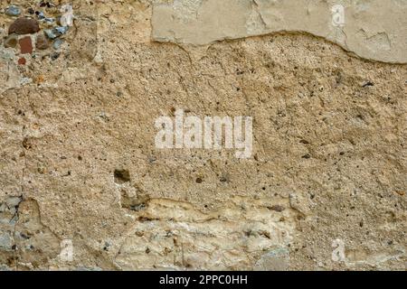 Close up of area of delaminating church wall Stock Photo