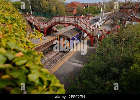 Garforth Bridge A listed victorian bridge at Garforth Railway Station in Leeds which is ...
