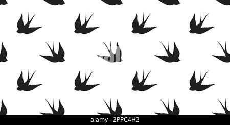 bird Seagull Seamless Pattern vector pigeon isolated wallpaper background Stock Vector
