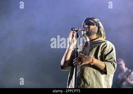 Indio, USA. 22nd Apr, 2023. Jai Paul during the Coachella Music Festival at Empire Polo Club on April 22, 2023, in Indio, California (Photo by Daniel DeSlover/Sipa USA) Credit: Sipa USA/Alamy Live News Stock Photo