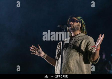 Indio, USA. 22nd Apr, 2023. Jai Paul during the Coachella Music Festival at Empire Polo Club on April 22, 2023, in Indio, California (Photo by Daniel DeSlover/Sipa USA) Credit: Sipa USA/Alamy Live News Stock Photo