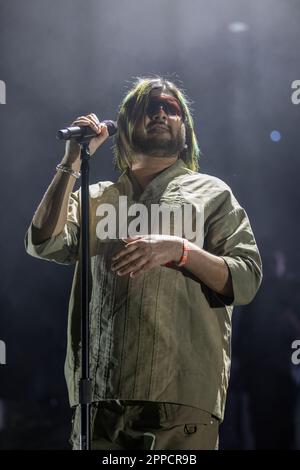 Indio, USA. 22nd Apr, 2023. Jai Paul during the Coachella Music Festival at Empire Polo Club on April 22, 2023, in Indio, California (Photo by Daniel DeSlover/Sipa USA) Credit: Sipa USA/Alamy Live News Stock Photo