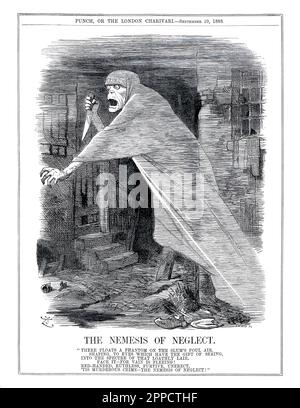 Jack the Ripper wood engraving Stock Photo