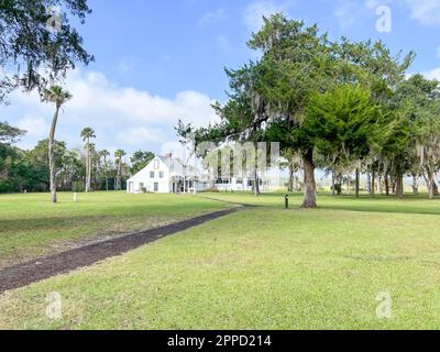 Jacksonville, FL USA - Octover 27, 2022 The Kingsley Estate at the Timucuan Ecological National Park in Jacksonville, Florida USA. Stock Photo