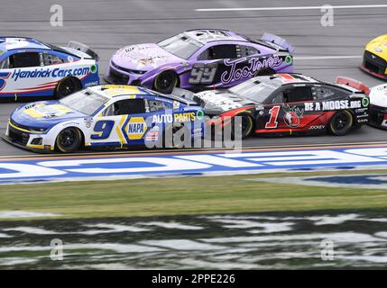 TALLADEGA, AL - APRIL 23: Ross Chastain (#1 TrackHouse Racing Moose ...