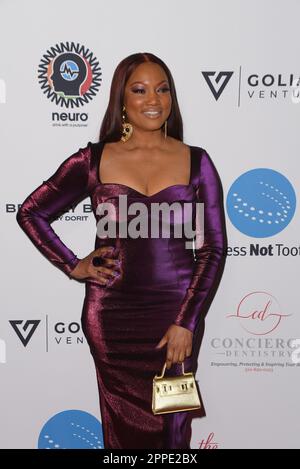 Garcelle Beauvais attends the Homeless Not Toothless Fundraising Gala. Stock Photo