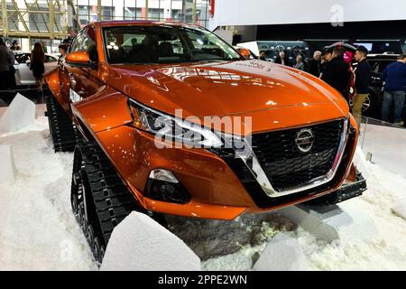 Toronto, ON,  Canada - February 15, 2019: Presentation of the cars during the Canadian International Auto Show 2019 at Metro Toronto Convention Center Stock Photo