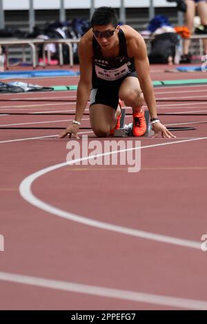 Tokyo, Japan. 22nd Apr, 2023. Yoshihide Kiryu Athletics : TOKYO Spring Challenge 2023 Men's 200m Final at National Stadium in Tokyo, Japan . Credit: AFLO SPORT/Alamy Live News Stock Photo