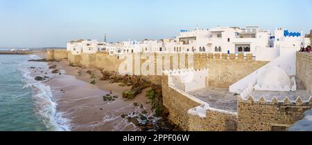 Cemetery and Mausoleum of Sidi Ahmed El Mansur, from the Krikia viewpoint, Asilah, morocco, africa Stock Photo