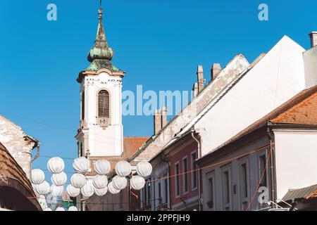 Blagovestenska Church at the main square of Szentendre, Hungary Stock Photo