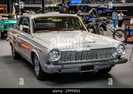 SINSHEIM, GERMANY - MAI 2022: white Dodge Dart 3rd generation Stock Photo