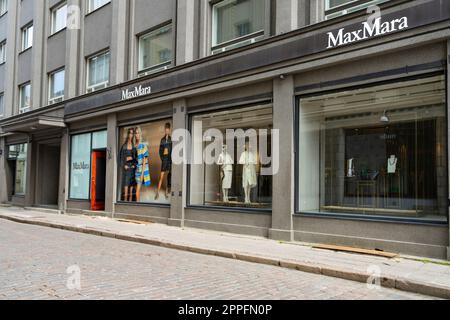 Max Mara Brand shop in the center of Tallinn, Estonia Stock Photo