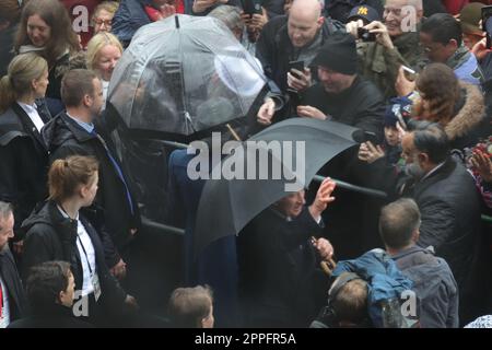 King Charles III and Queen Consort Camilla,state visit to Hamburg,31.03.2023 Stock Photo