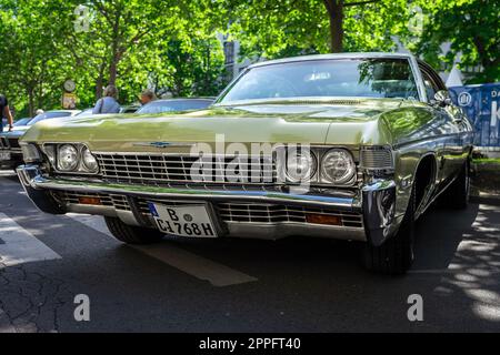 BERLIN - JUNE 18, 2022: Full-size car Chevrolet Bel Air, 1968. Classic Days Berlin. Stock Photo