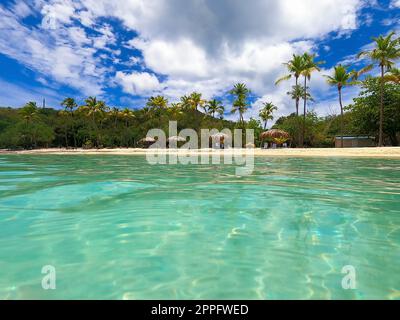 Honeymoon Beach on St. Thomas, USVI Stock Photo