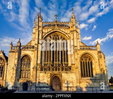 Gloucester Cathedral, formally the Cathedral Church of St Peter and the Holy and Indivisible Trinity in Gloucester, Gloucestershire, United Kingdom Stock Photo