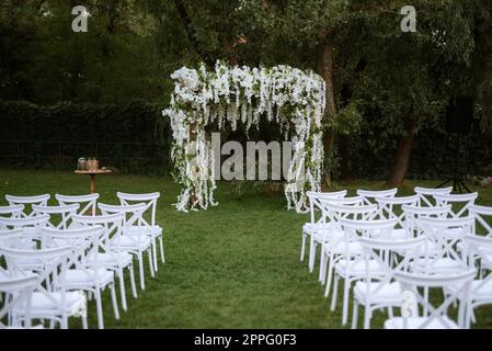 wedding ceremony area Stock Photo