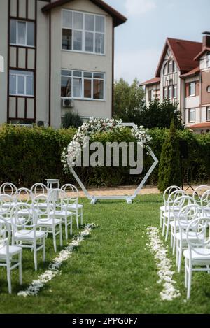 wedding ceremony area Stock Photo