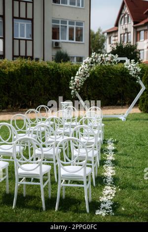 wedding ceremony area Stock Photo