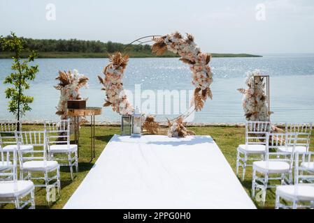 wedding ceremony area Stock Photo