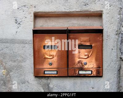 Mailbox as a still life, close-up and detailed view Stock Photo