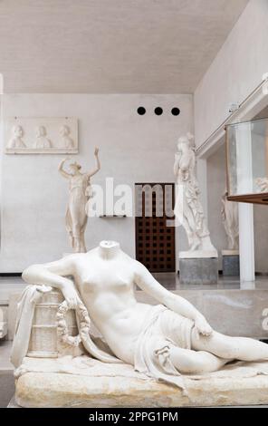 Antonio Canova collection. Classical sculptures in white marble, gallery of masterpieces Stock Photo