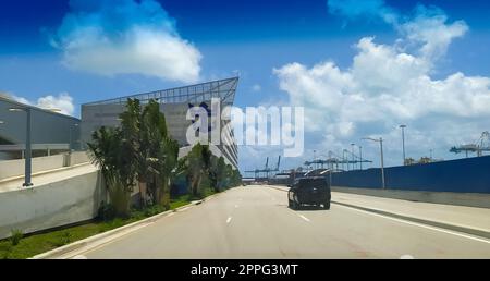 Royal Carribbean Cruise Terminal in Miami Stock Photo