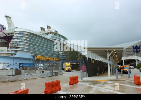 Royal Carribbean Cruise Terminal in Miami Stock Photo