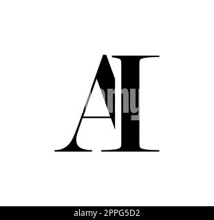 Monogram Logo vector Initial Letters AI Stock Vector