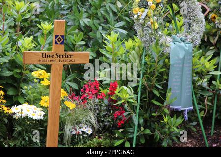 Grave Uwe Seeler,Ohlsdorfer Friedhof Hamburg,05.08.2022 Stock Photo