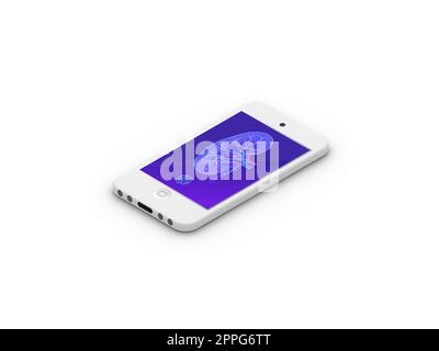 Nephrologist isometric 3d illustration concept for banner, website, landing page, ads,mobile apps, online medical assistance Stock Photo