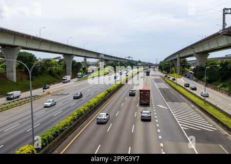Lin Kou, Taiwan, 15 June 2022: National Highway number one in Taiwan Stock Photo