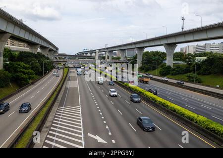 Lin Kou, Taiwan, 15 June 2022: National Highway number one in Taiwan Stock Photo