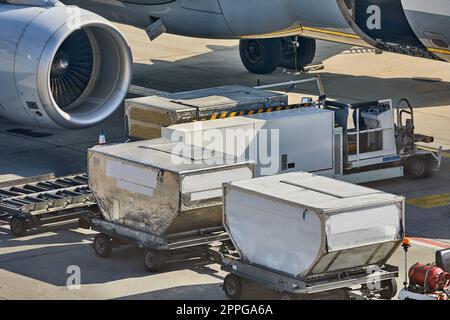 Aircraft Ground Handling Stock Photo