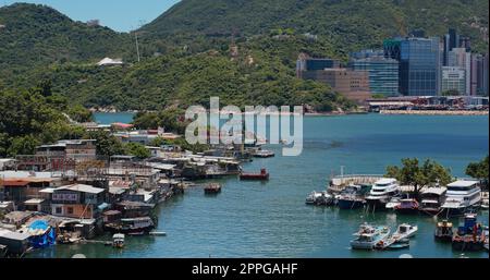 Lei Yue Mun, Hong Kong 24 July 2020: Hong Kong fishing village Stock Photo