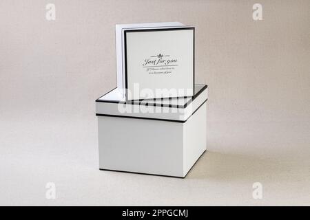 Gift boxes one on another Stock Photo