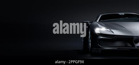 carbon fiber luxury sports car. Stock Photo