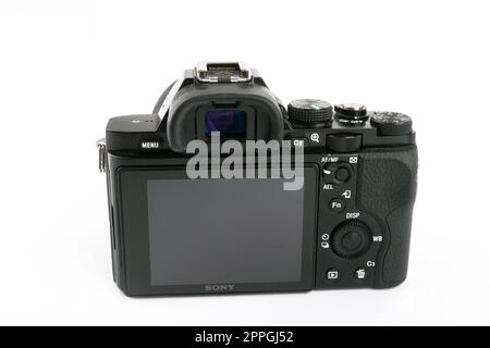 Display from SONY CAMERA A7 Stock Photo