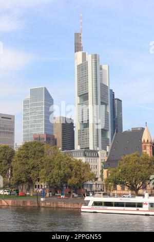 Frankfurt, Germany October 11, 2016: The skyscrapers of the financial district Stock Photo