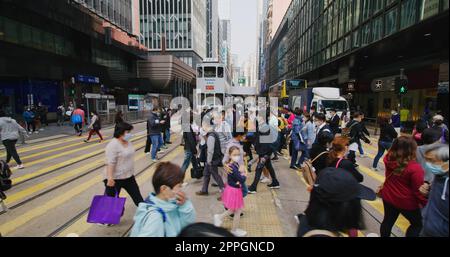 Central, Hong Kong 27 January 2021: City in Hong Kong Stock Photo