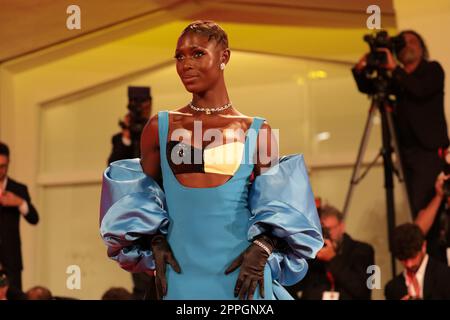 Jodie Turner-Smith at the Venice Film Festival on the Red Carpet SEPTEMBER 4th 2022 Stock Photo