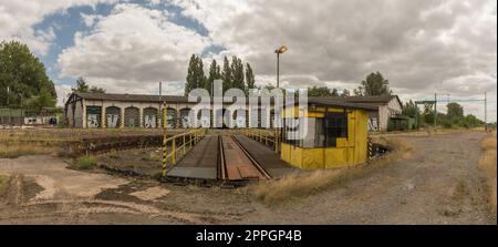 historic roundhouse with turntable in Weyhe, Lower Saxony, Germany Stock Photo