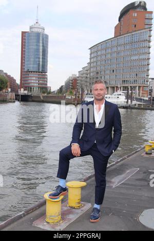 Sascha,photo call as part of a press day,ÃœberseebrÃ¼cke,launch 'HAMBURGER DEERN',Hamburg,07.09.2022 Stock Photo