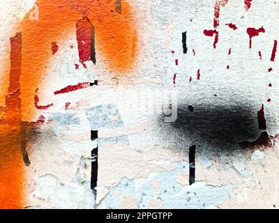 Peeling paint on concrete wall textures in high resolution Stock Photo