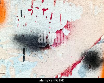 Peeling paint on concrete wall textures in high resolution Stock Photo