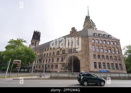 DUISBURG, GERMANY - JUNE 10, 2022: Duisburg Rathaus city hall palace, Germany Stock Photo