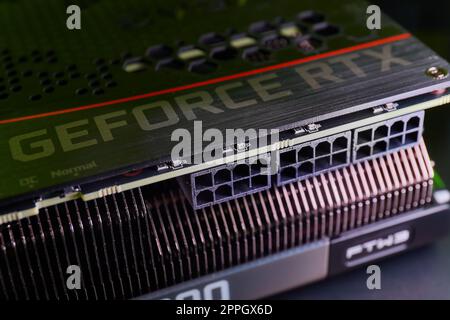 EVGA Geforce RTX 3090 Nvidia GPU display Stock Photo