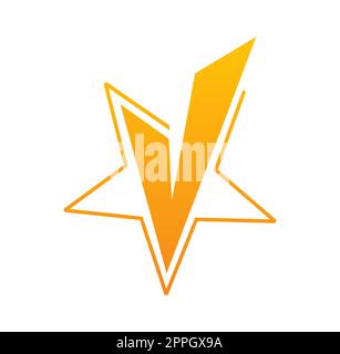 Elegant Luxury Initial Letter S for Star Logo Design Stock Vector Image ...