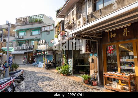 New Taipei, Taiwan 14 July 2022: Yingge District in New Taipei City of Taiwan Stock Photo